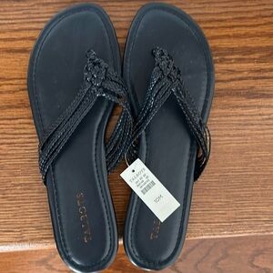 Women’s Navy Blue Braided Sandals New With Tags